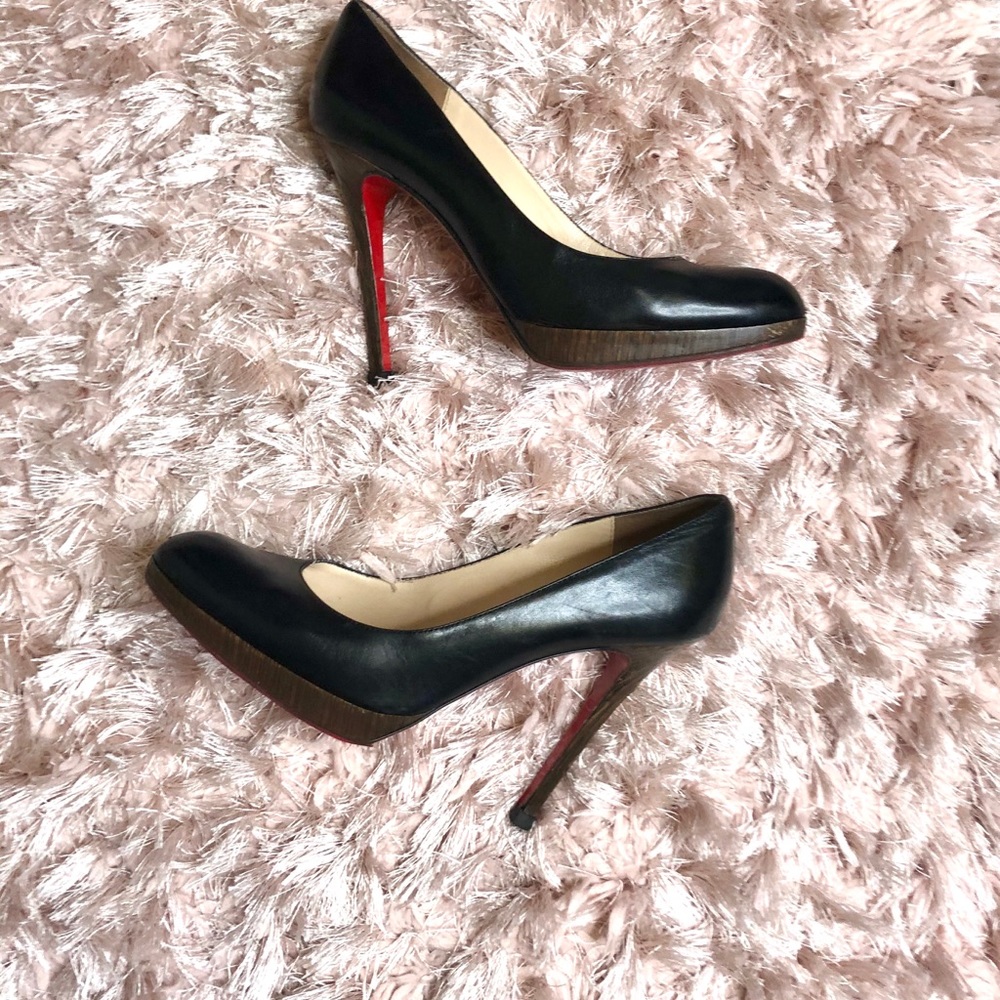 Christian Louboutin Woodgrain Pumps 3.5” Heel